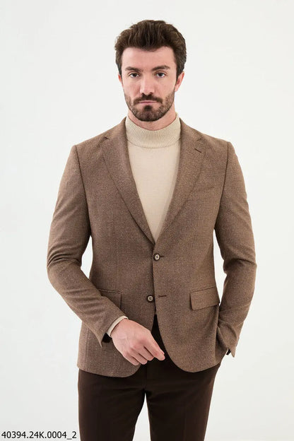Brabion James Brown Slim Fit Notch Lapel Blazer - BRABION