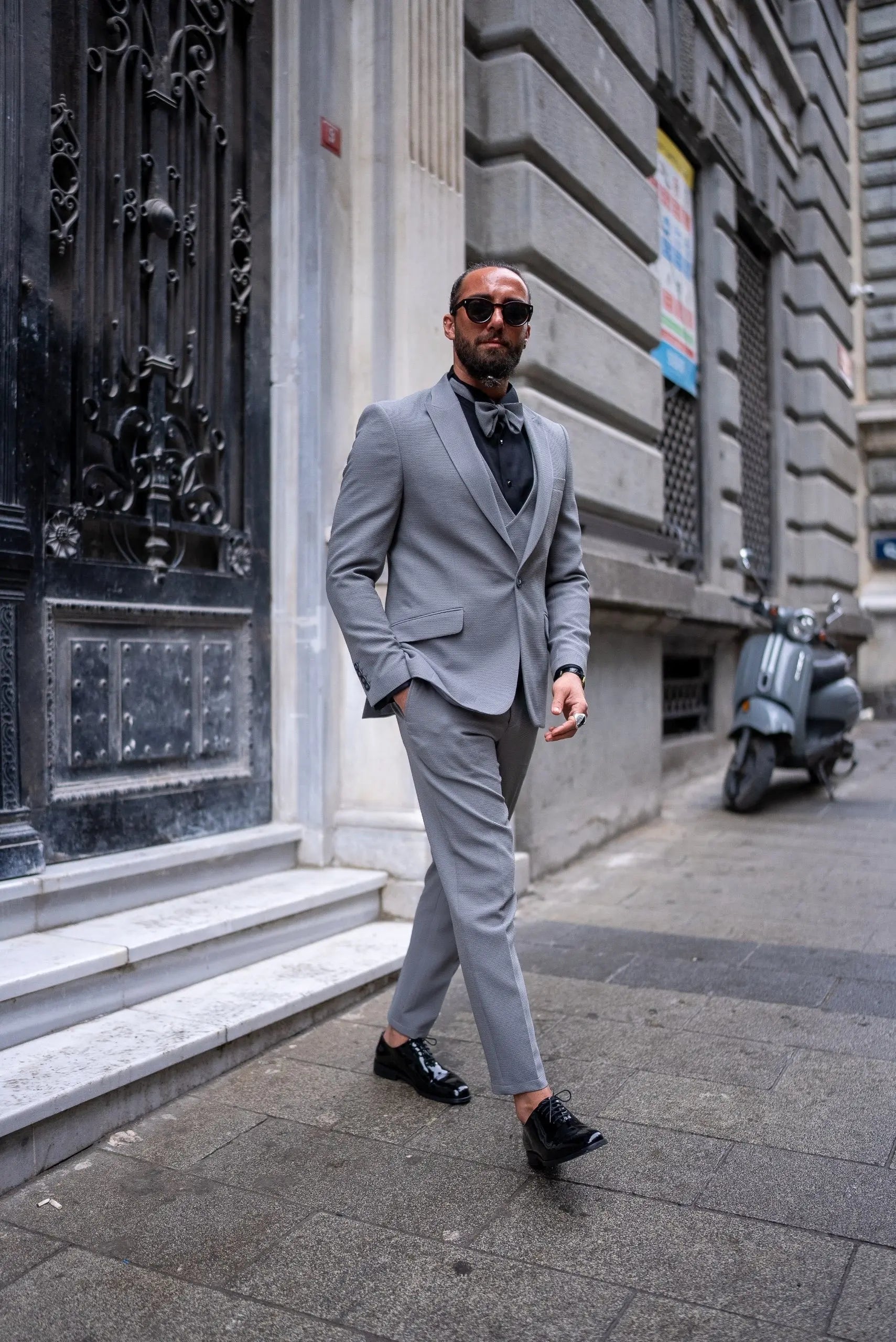 Brabion Gray 3 Piece Suit for Modern Men - BRABION