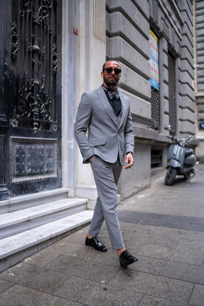 Brabion Gray 3 Piece Suit for Modern Men - BRABION