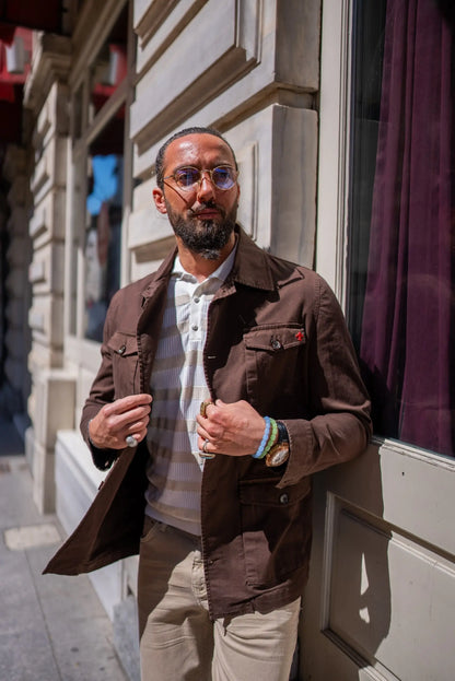 Brabion Brown Safari Men's Jacket - BRABION