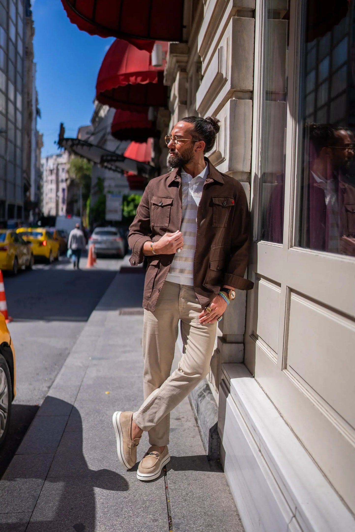 Brabion Brown Safari Men's Jacket - BRABION