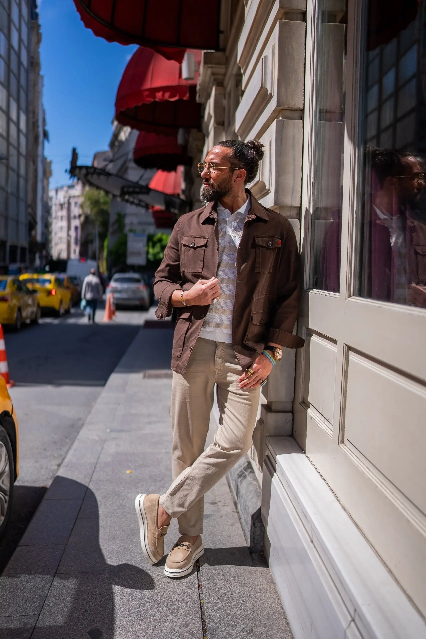 Brabion Brown Safari Men's Jacket - BRABION