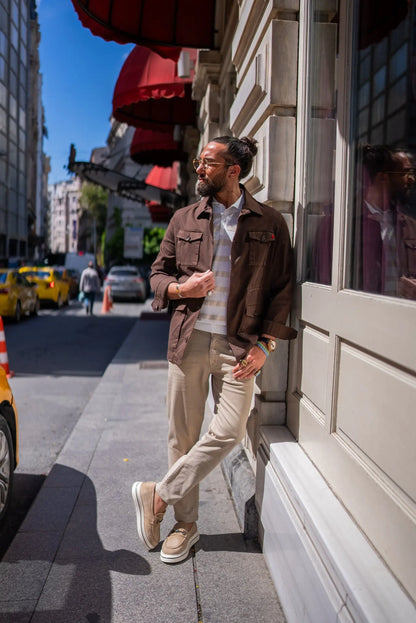 Brabion Brown Safari Men's Jacket - BRABION