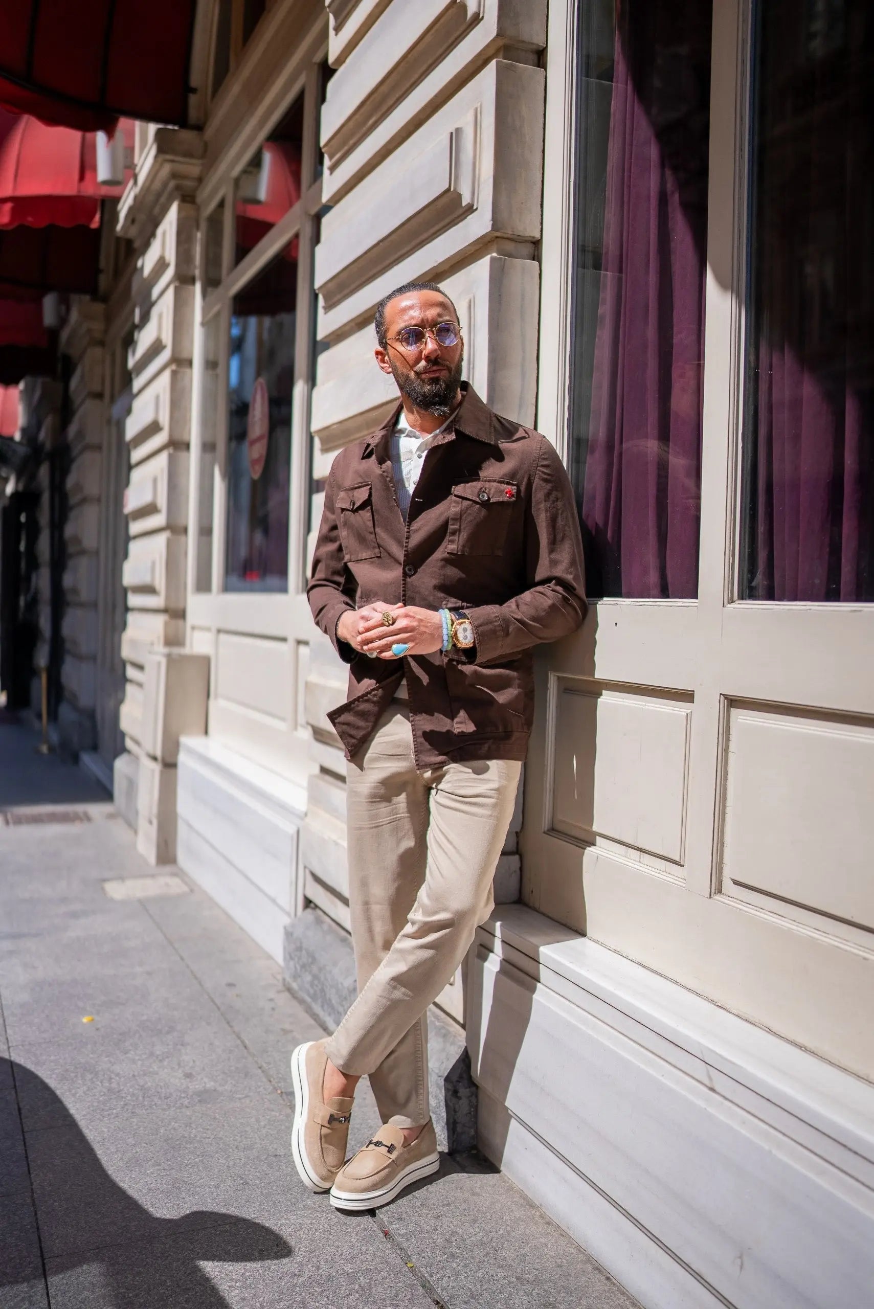 Brabion Brown Safari Men's Jacket - BRABION