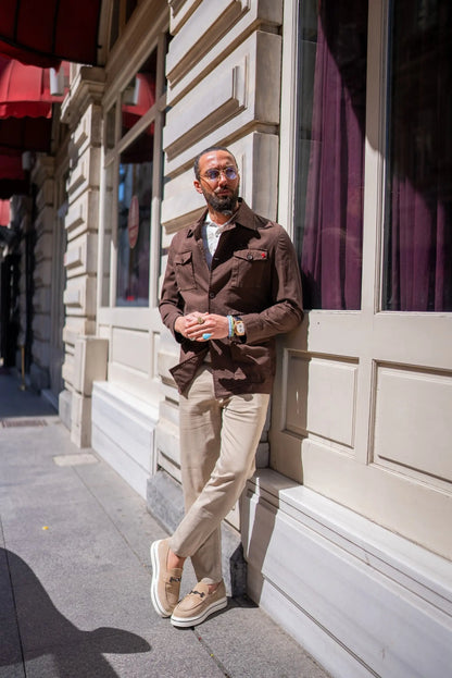 Brabion Brown Safari Men's Jacket - BRABION