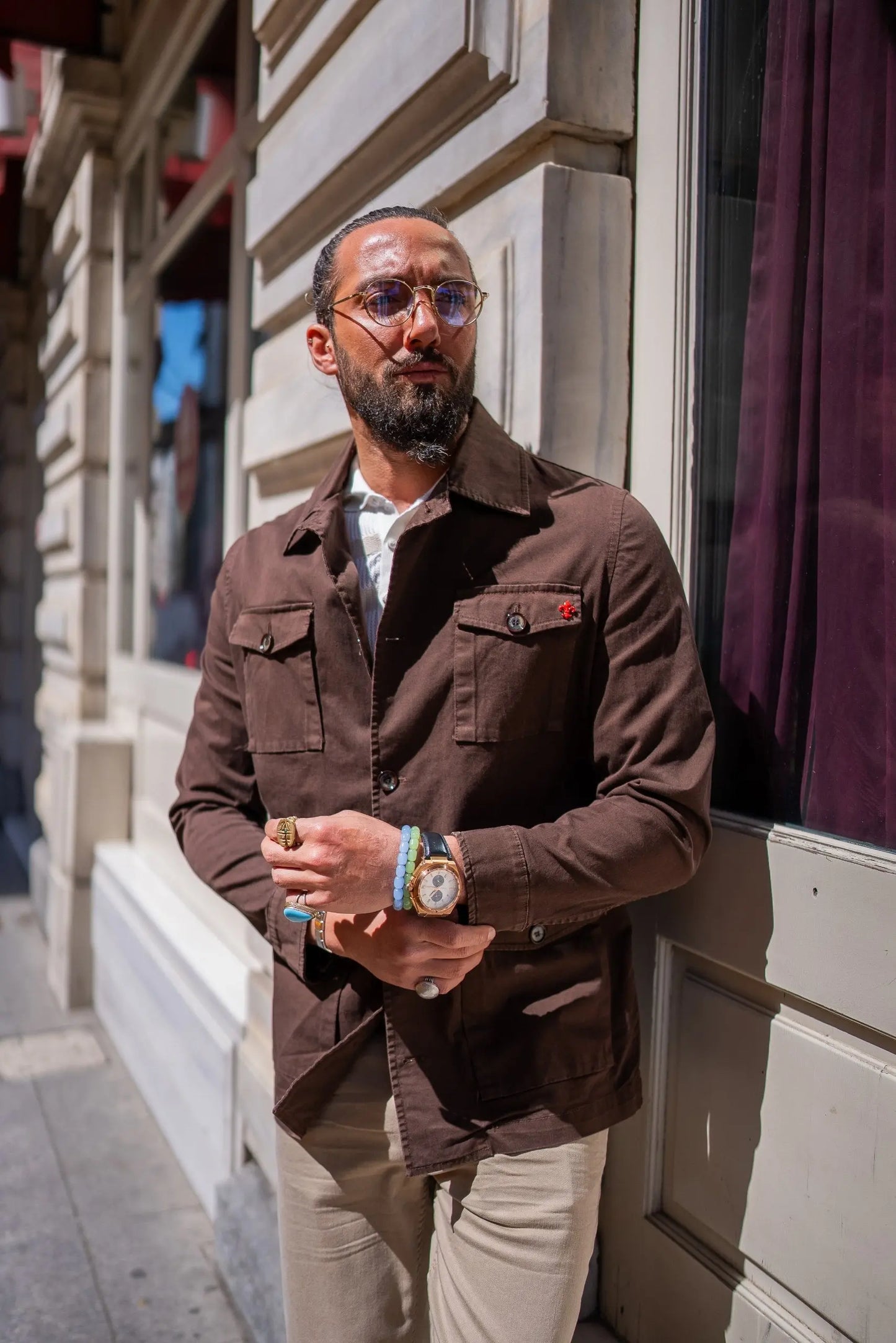 Brabion Brown Safari Men's Jacket - BRABION