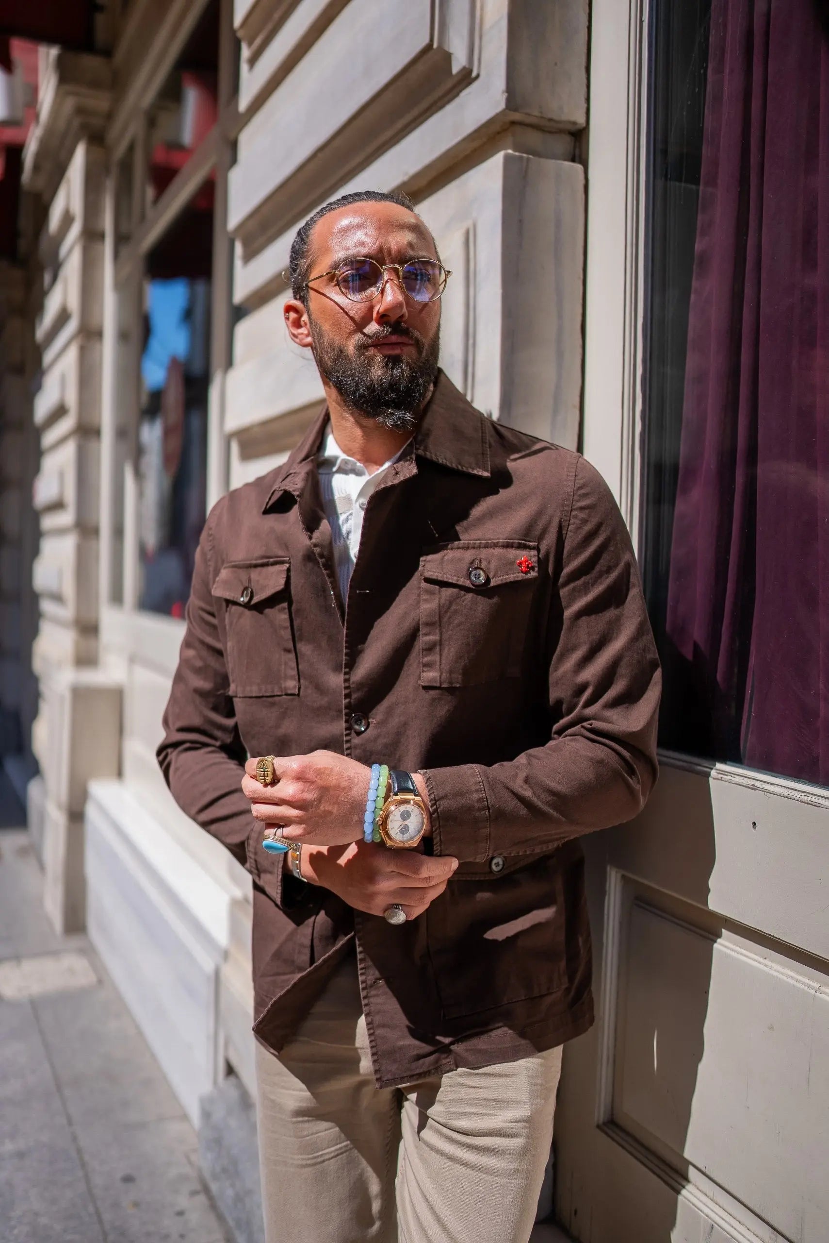 Brabion Brown Safari Men's Jacket - BRABION