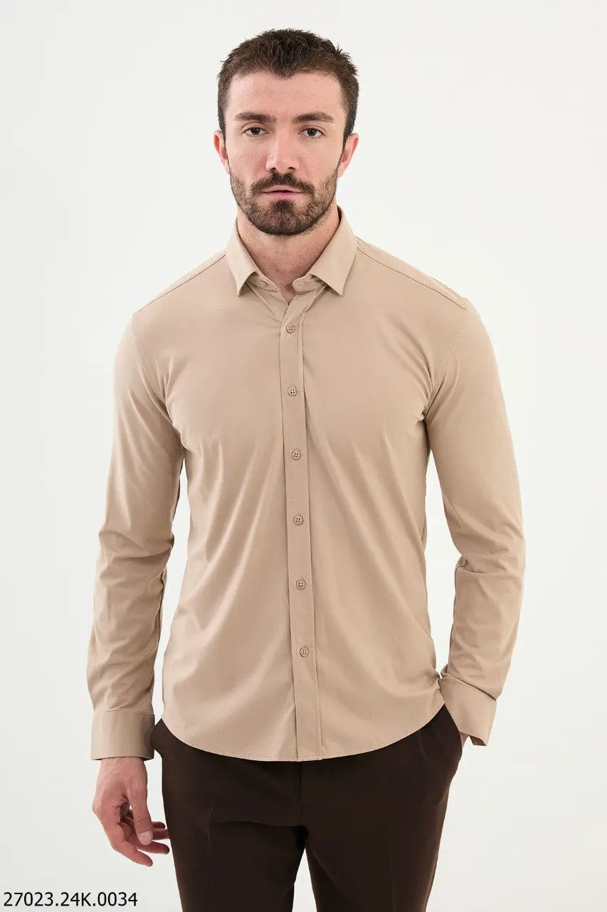 Brabion James Men’s Slim Fit Cotton Shirt - Elevate Your Wardrobe - BRABION
