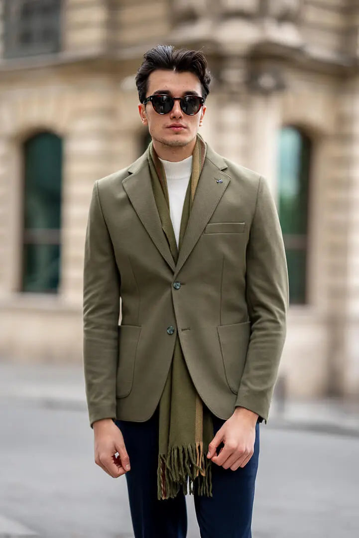 Brabion Khaki Tailored Men's Jacket - BRABION
