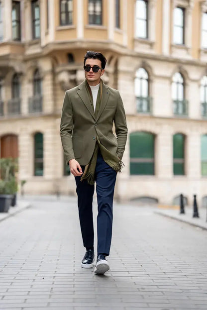 Brabion Khaki Tailored Men's Jacket - BRABION