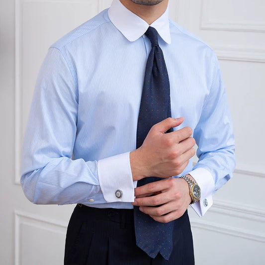 French Blue Cuff Shirt - BRABION