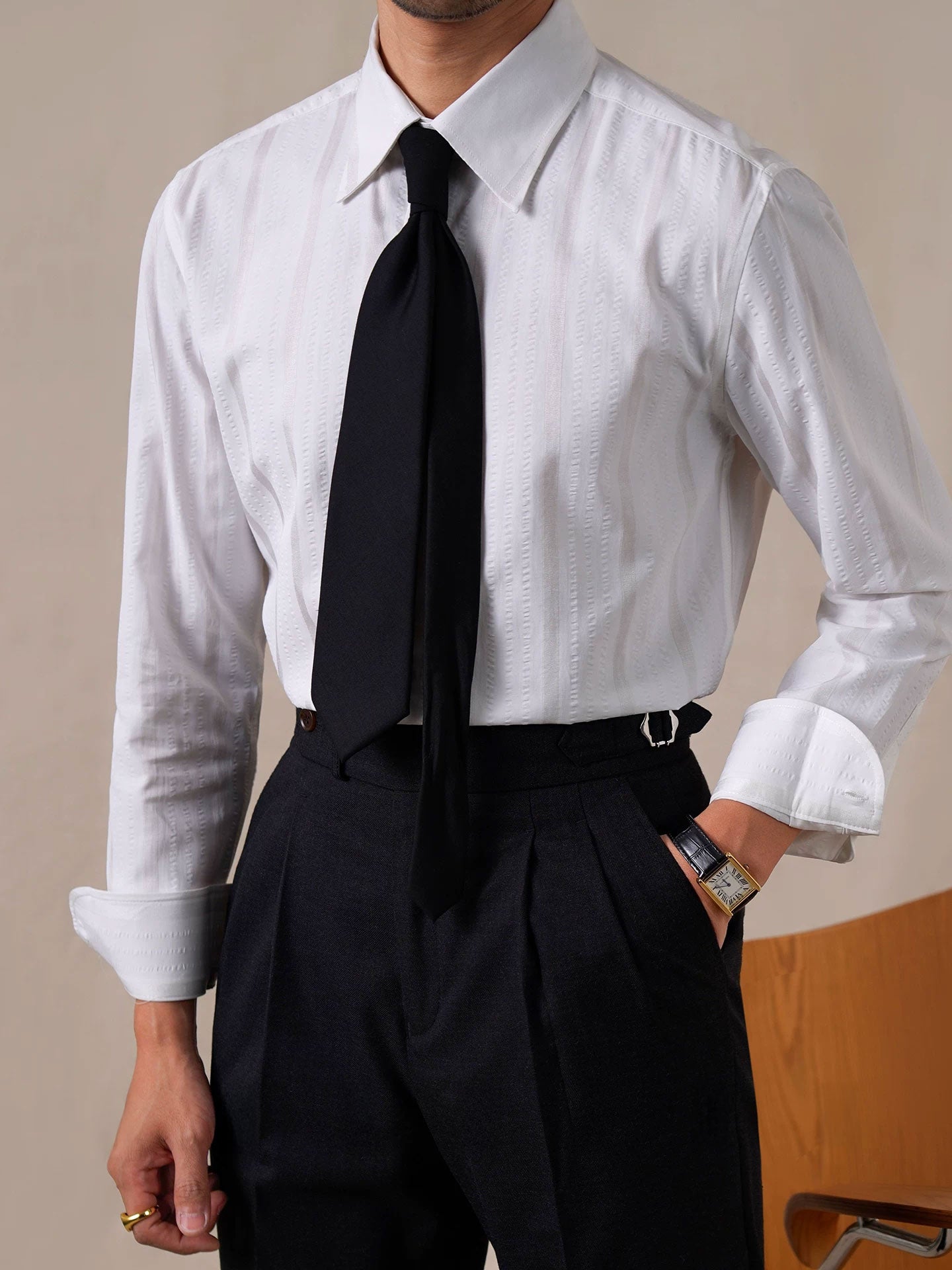 Men’s Seersucker Dress Shirt - BRABION