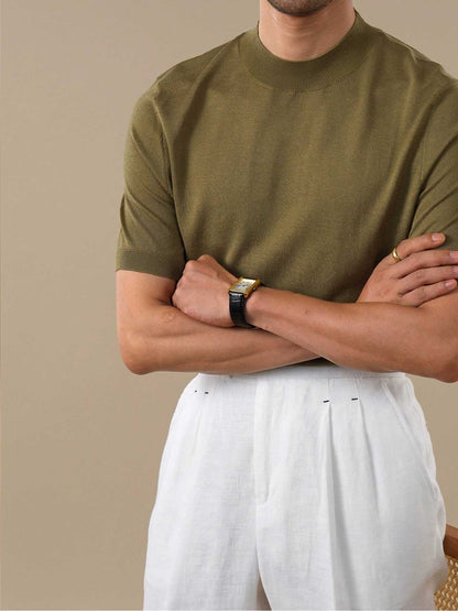 Men's Cooling Acetate Short Sleeve Crewneck T-Shirt BRABION