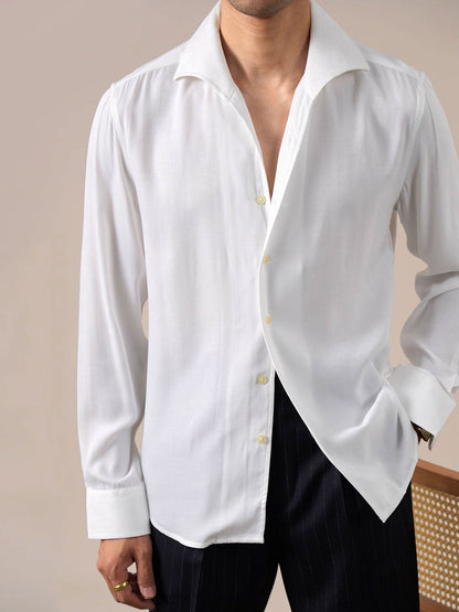 Men’s Minimalist One-Piece Collar Dress Shirt BRABION