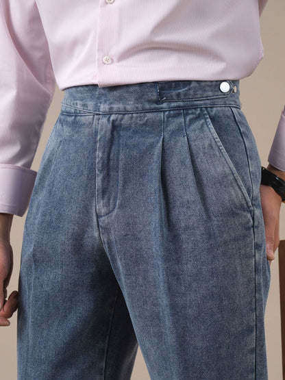Men's Vintage Straight-Leg Denim Pants BRABION