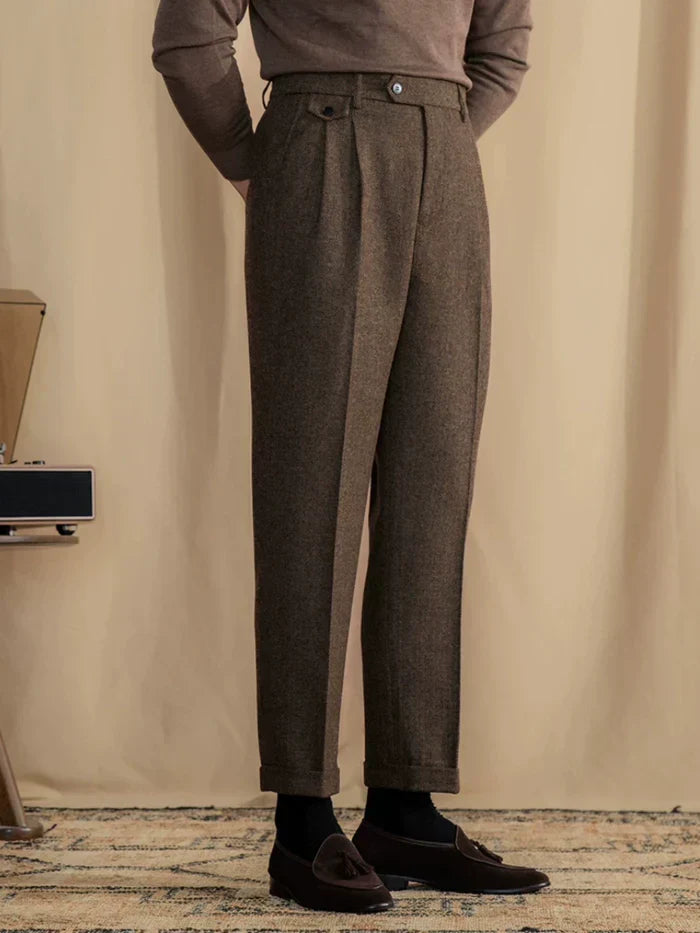 Herringbone Tailoring Pants - BRABION