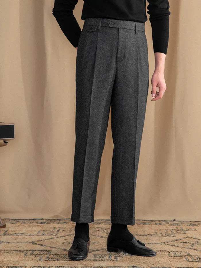 Herringbone Tailoring Pants - BRABION