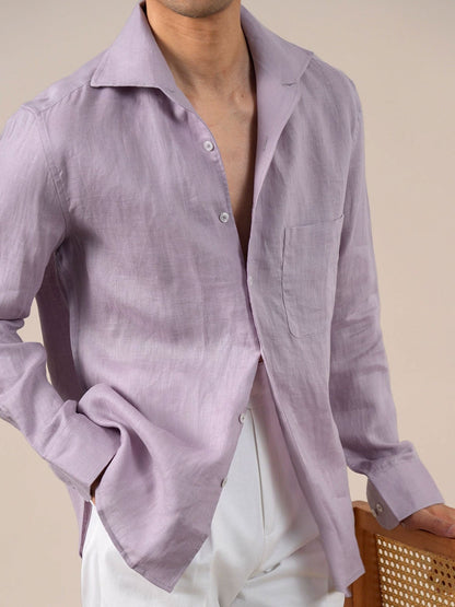 Men’s Long-Sleeve Linen Shirt BRABION