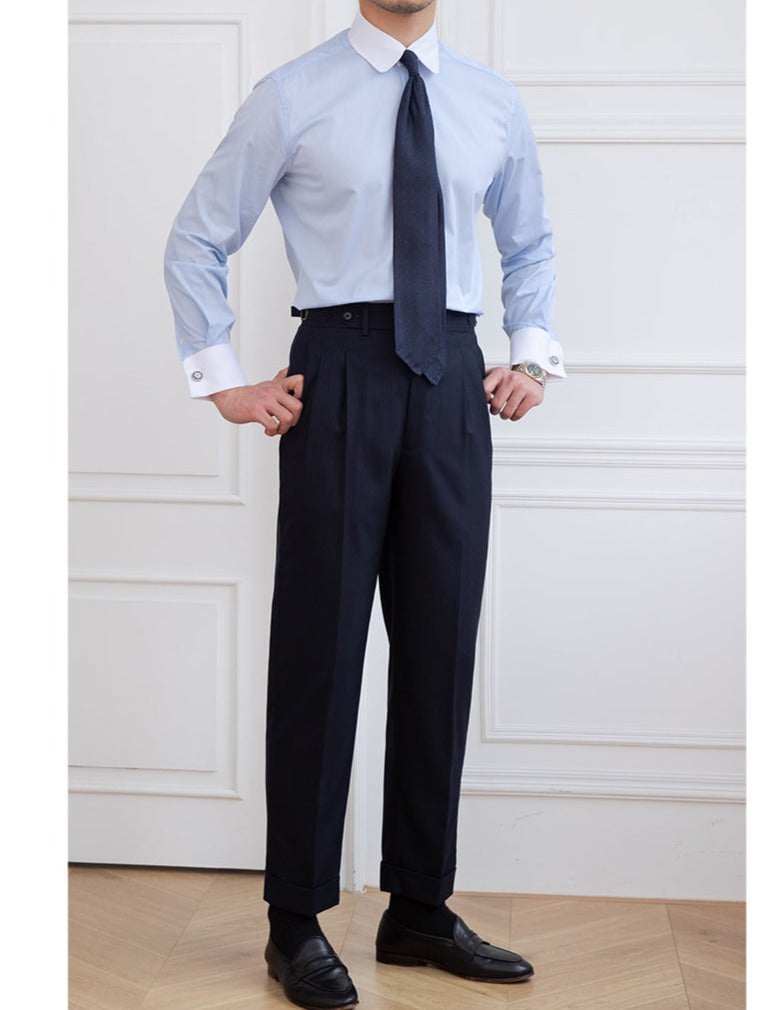 French Blue Cuff Shirt - BRABION
