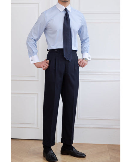 French Blue Cuff Shirt - BRABION