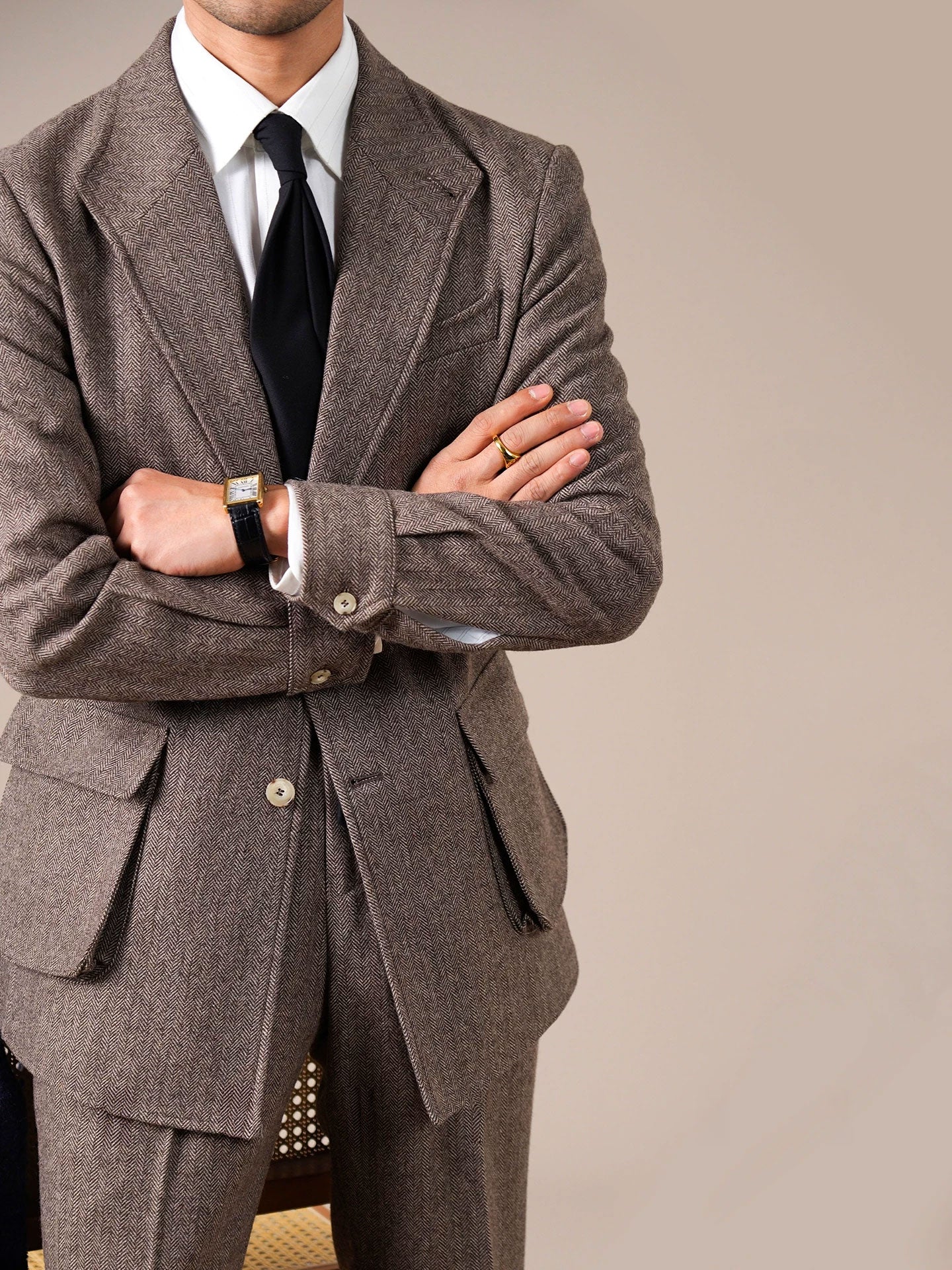 Men’s Spanish-Style Wool-Blend Jacket - BRABION
