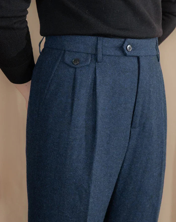 Herringbone Tailoring Pants - BRABION