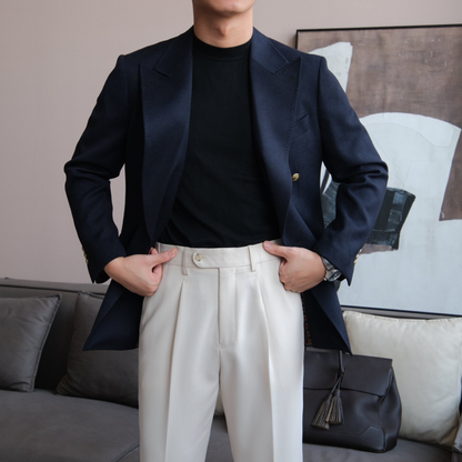 Men’s Wrap Blazer with Half Lining - BRABION