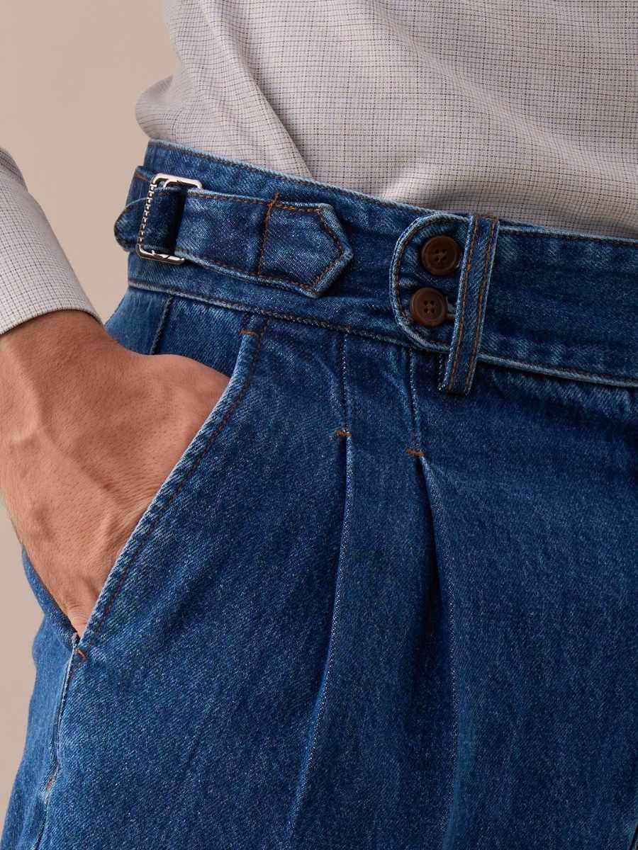 Isernia High Waisted Denim Pants - BRABION
