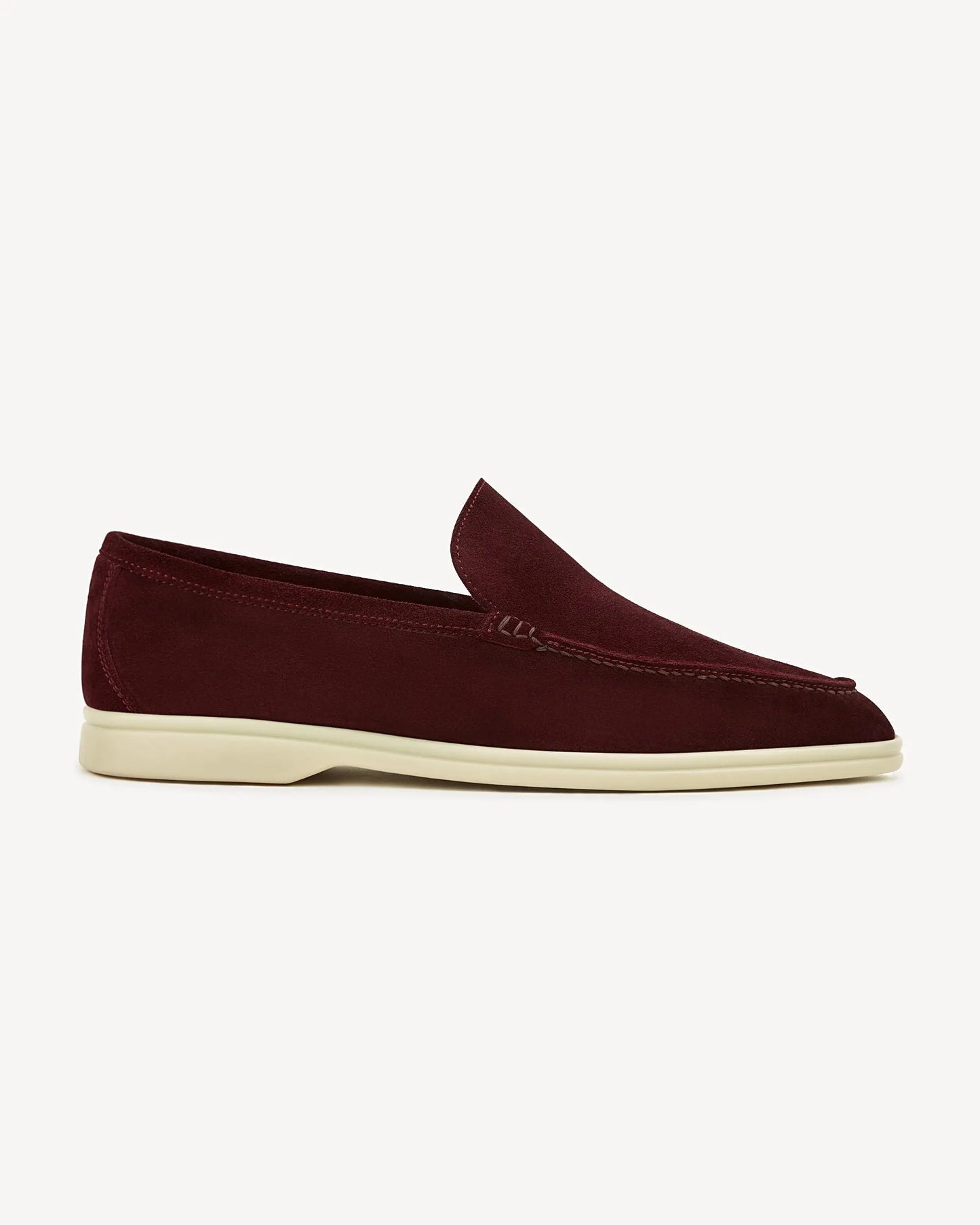 Brabion Unlined Capri Suede Loafer – Bordeaux - BRABION