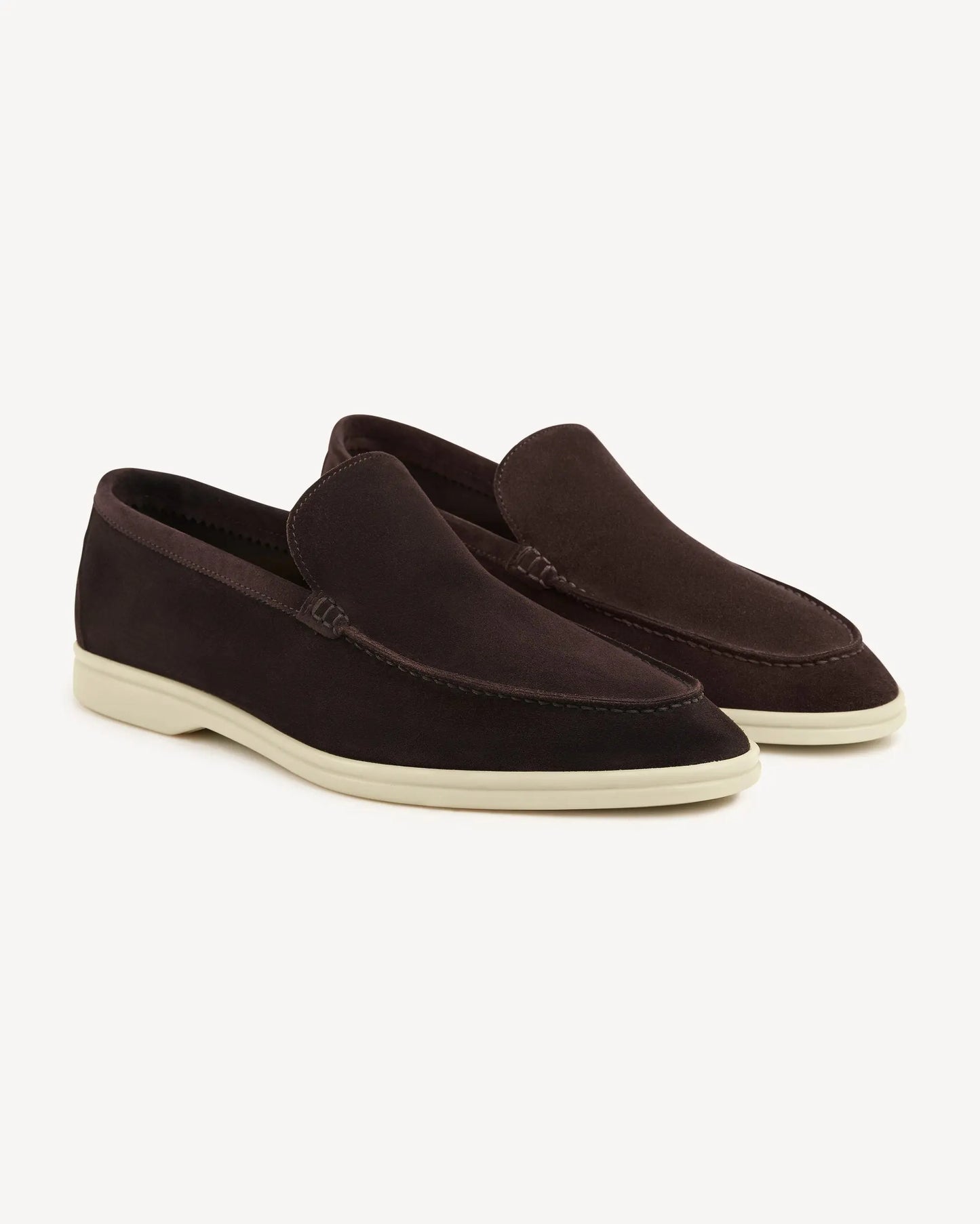 Brabion Unlined Capri Suede Loafer – Brown for the Modern Gentleman - BRABION