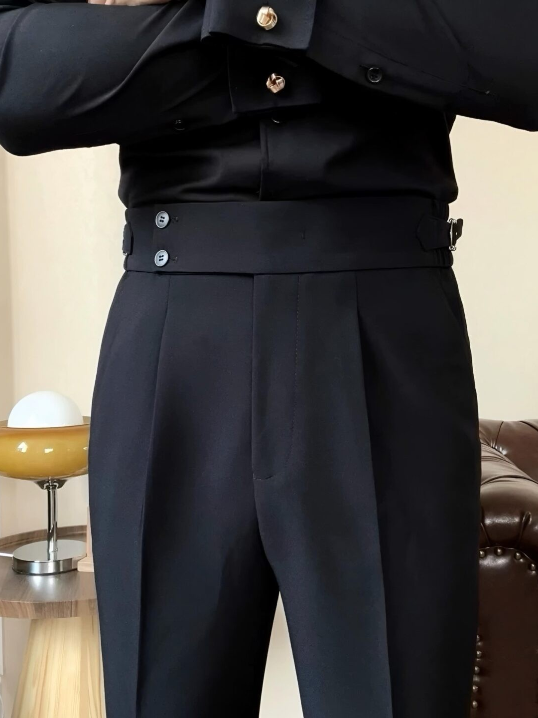 Sidetab Elastic Trousers - BRABION