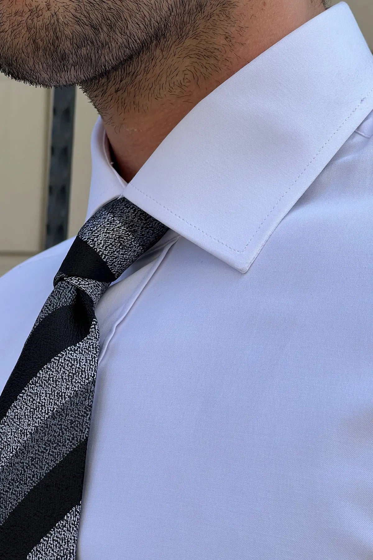 Brabion Daniel White Cotton Slim Fit Shirt - BRABION