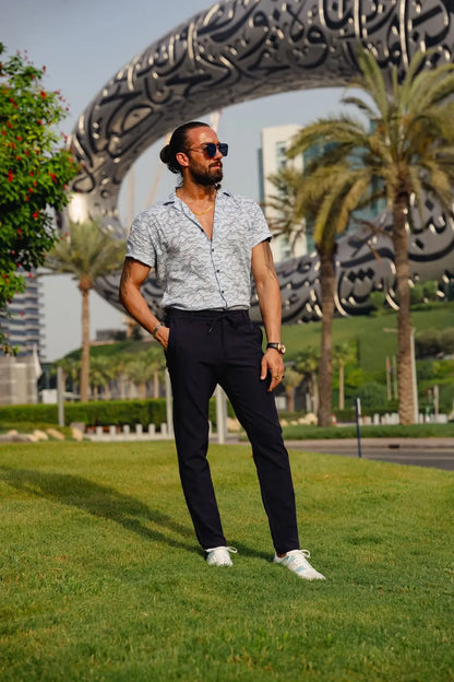 Brabion Vespo Collar Slim Fit Patterned Shirt - BRABION