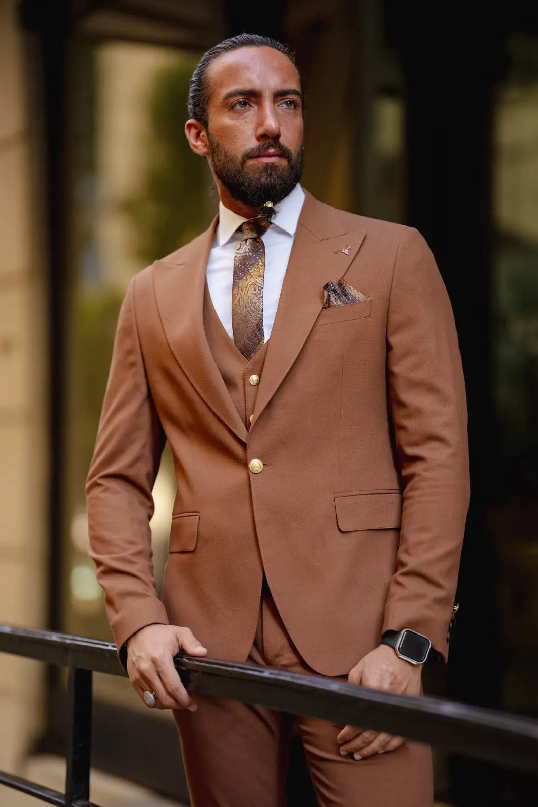 Vespo Tile Slim Fit Suit - Elevate Your Style brabion