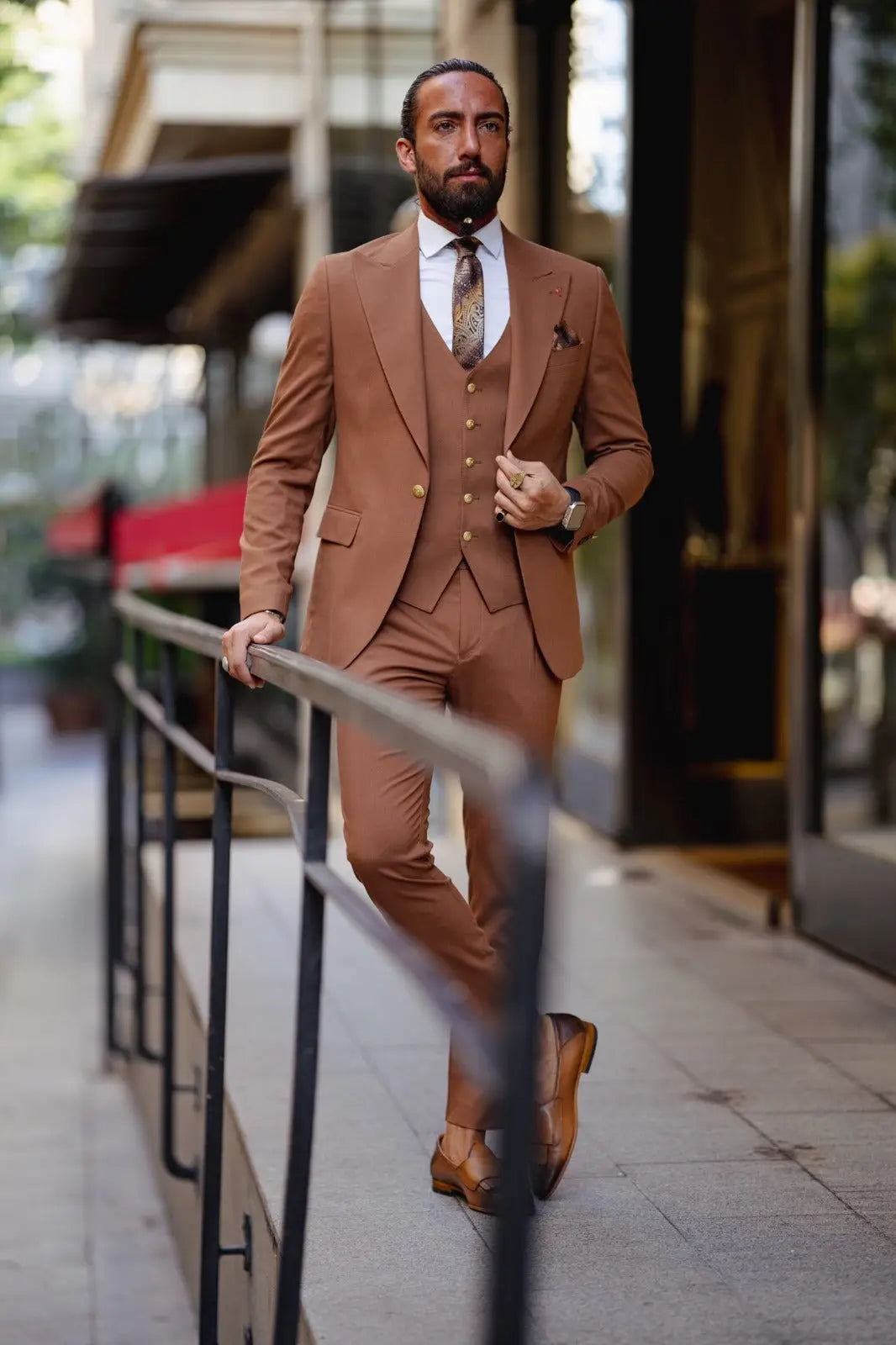 Vespo Tile Slim Fit Suit - Elevate Your Style brabion