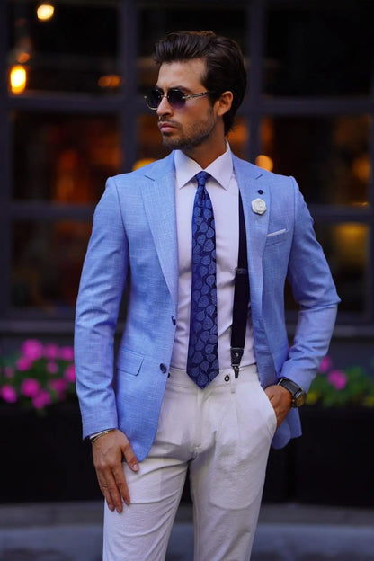Vespo Maine Blue Blazer: A Sophisticated Choice for Every Occasion - BRABION