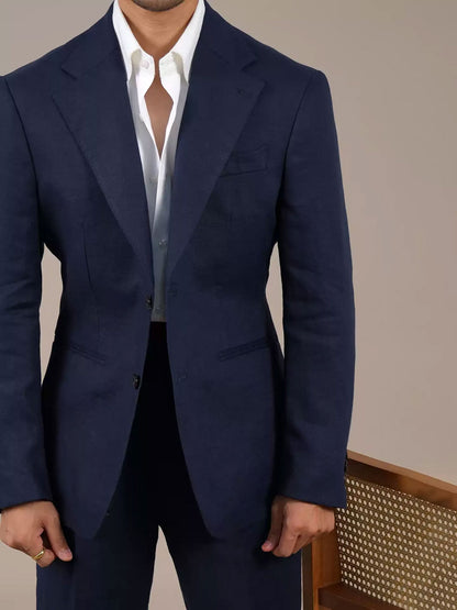 Men’s Lightweight Linen-Blend Naples Blazer BRABION