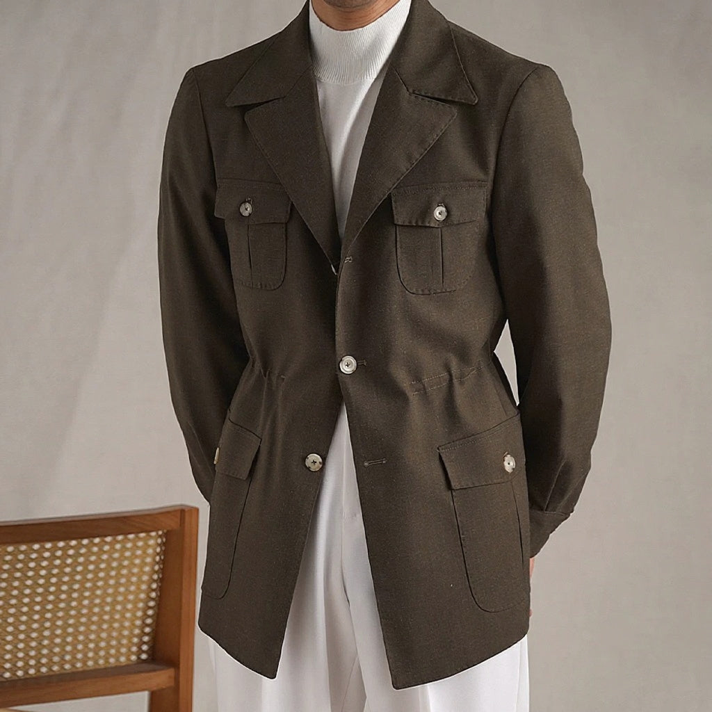Men's Linen Breathable Hunting Jacket - BRABION