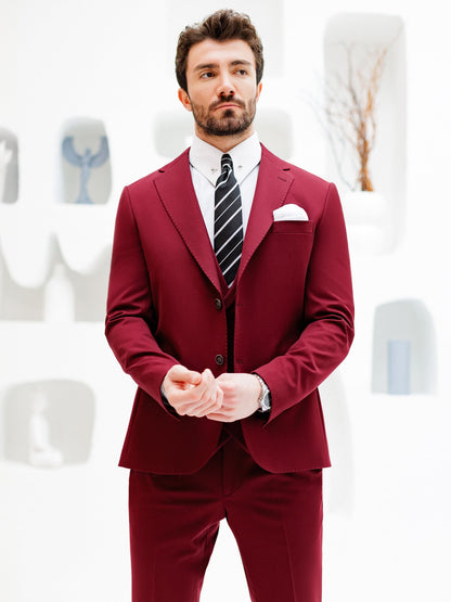 Bordeaux Slim-Fit Suit 3-Piece VIOSSI