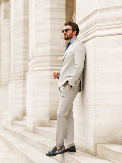 Grey Slim-Fit Suit 3-Piece VIOSSI