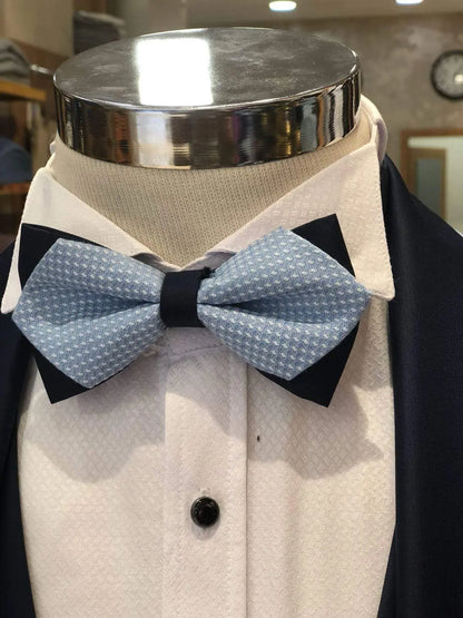 Slim-Fit Tuxedo Suit in Blue – Timeless Elegance for Every Occasion - BRABION