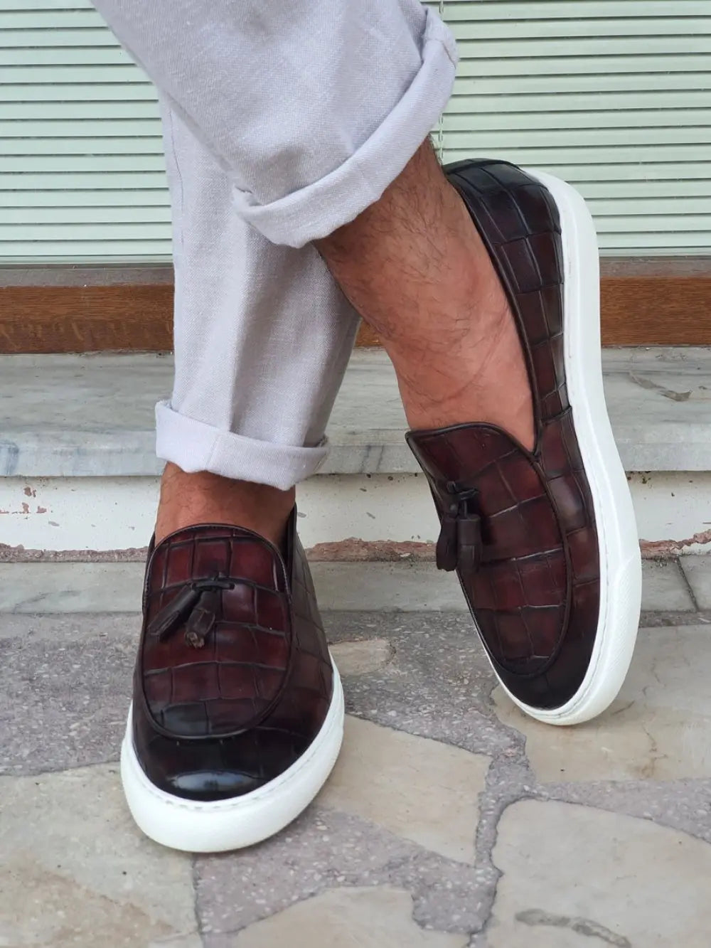 Monteri Brown Tassel Loafers - Sophisticated Leather Footwear - BRABION