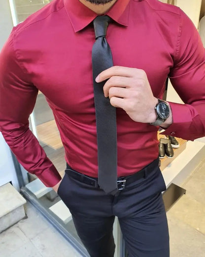 Arden Slim Fit Cotton Shirt – Elevate Your Wardrobe - BRABION