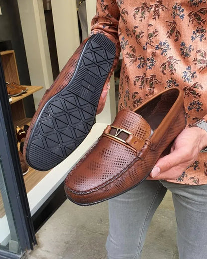 Custer Tan Bit Loafers – Classic Leather Footwear for Every Occasion - BRABION