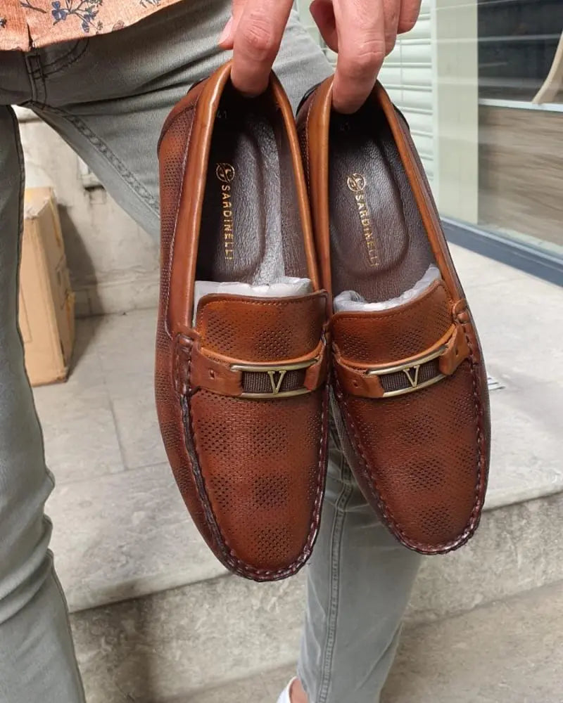 Custer Tan Bit Loafers – Classic Leather Footwear for Every Occasion - BRABION