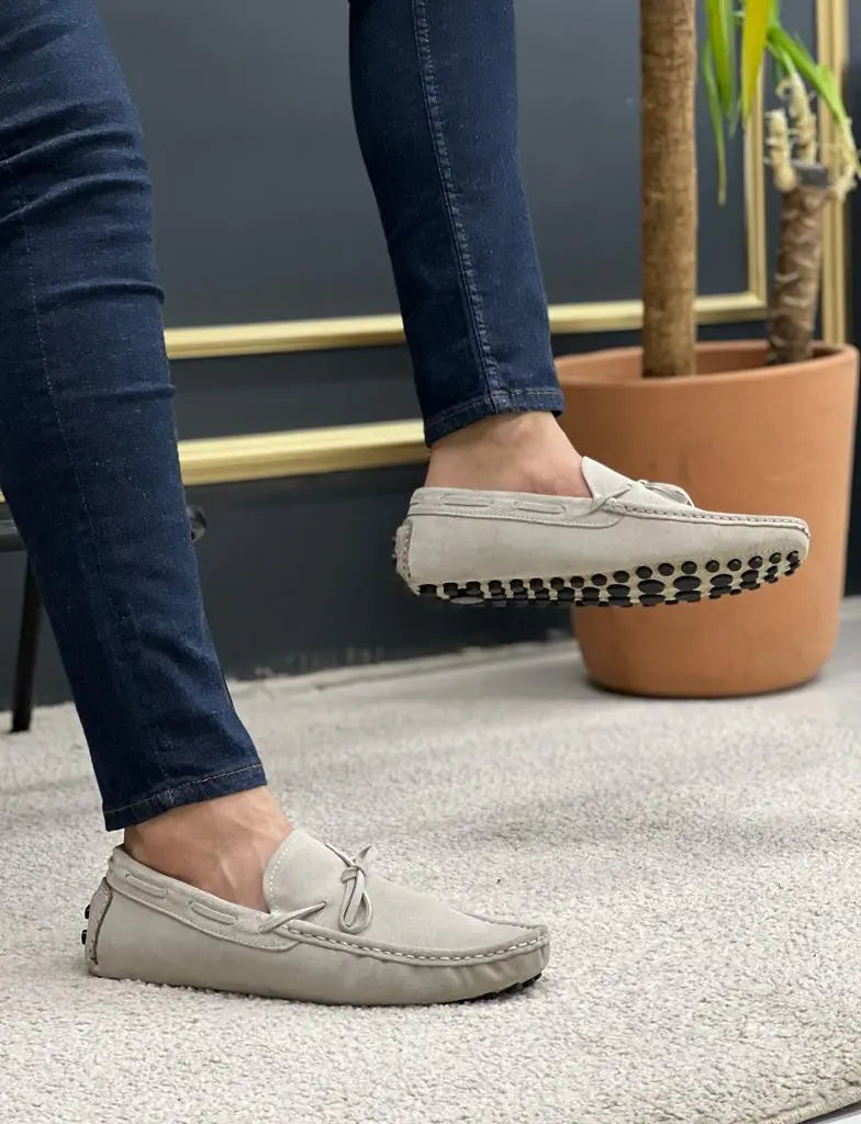 Lawson Beige Suede Loafers - Stylish Comfort for Every Occasion - BRABION