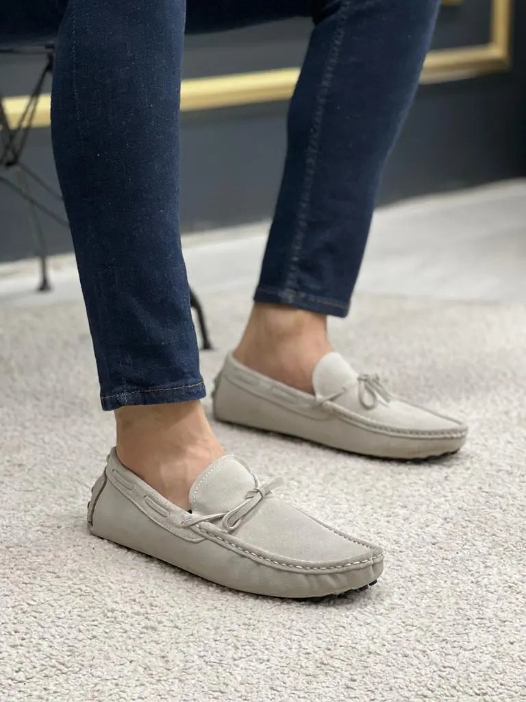 Lawson Beige Suede Loafers - Stylish Comfort for Every Occasion - BRABION