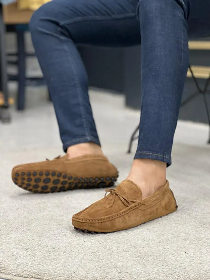 Lawson Brown Suede Loafers - Elegant Comfort for Every Occasion - BRABION