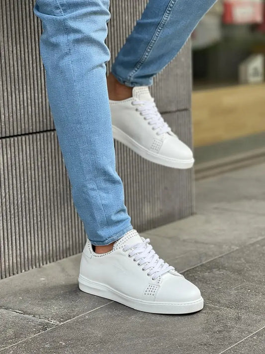 Lawson White Grace Mid-Top Sneakers: Elevate Your Style - BRABION