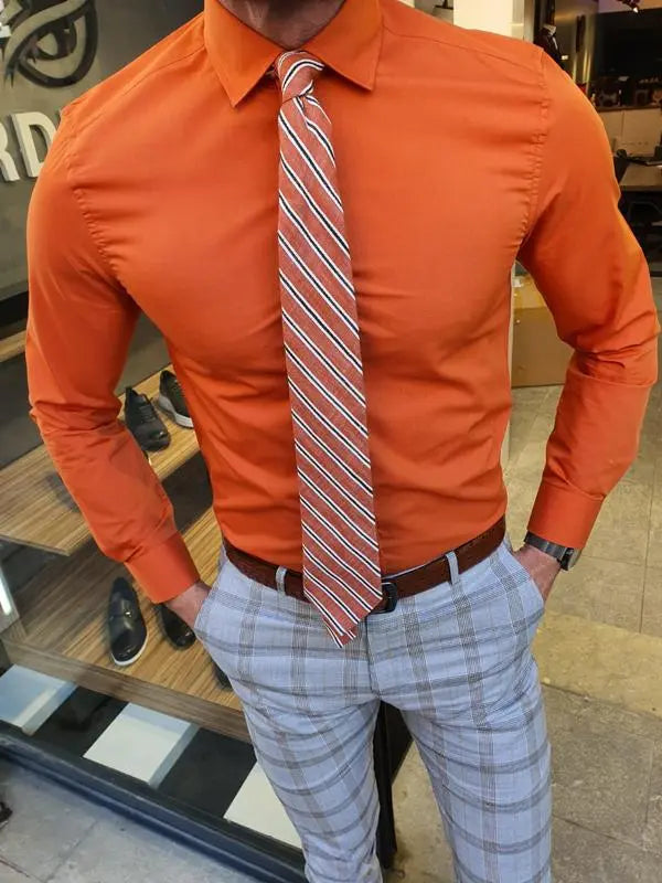Arden Slim Fit Cotton Shirt – Elevate Your Wardrobe - BRABION
